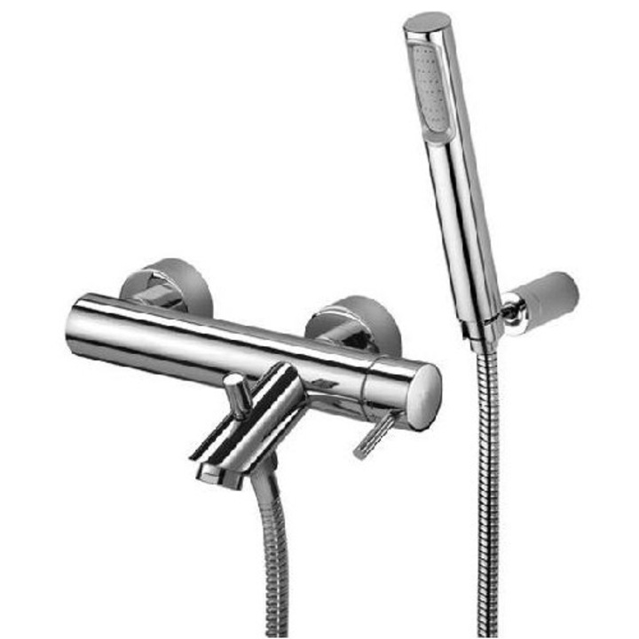 Paffoni Vanova csaptelep, króm, 35mm, 262x150mm, zuhanykészlettel és flexibilis tömlővel