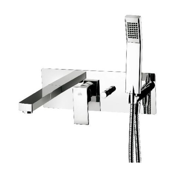 Paffoni szaniter csaptelep mosogató alá, zuhanykészlettel, króm, 350x120mm, 209mm