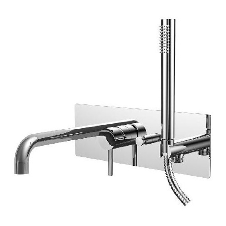 Paffoni fali csaptelep, króm, 2 kimenet, méretek 350x120mm