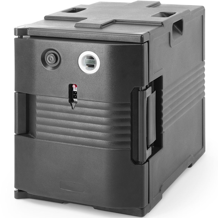 Cutie alimentara termoizolanta cu incalzire Amer Box, 200 W, 477x680x620mm, pentru recipiente GN 1/1, set complet