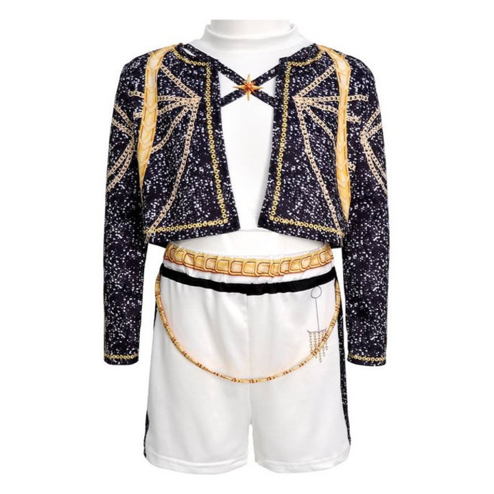 Costum K-POP Witch Hunter, set trei piese, negru, 140cm