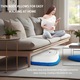 Mop robot automat, functie de pulverizare, utilizare umeda si uscata, alb