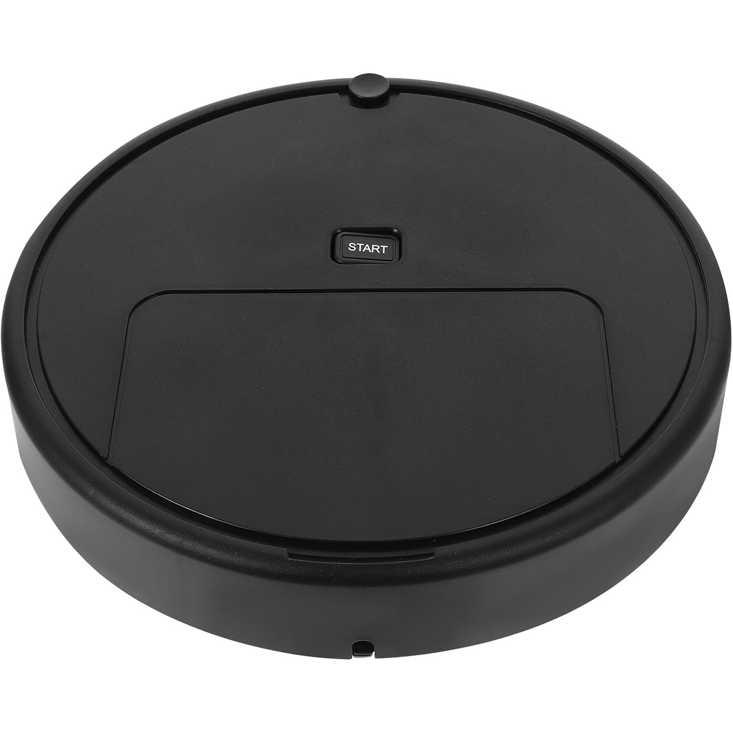 Robot inteligent, negru, pentru uz casnic, dimensiuni compacte, pentru suprafete pana la 70mp