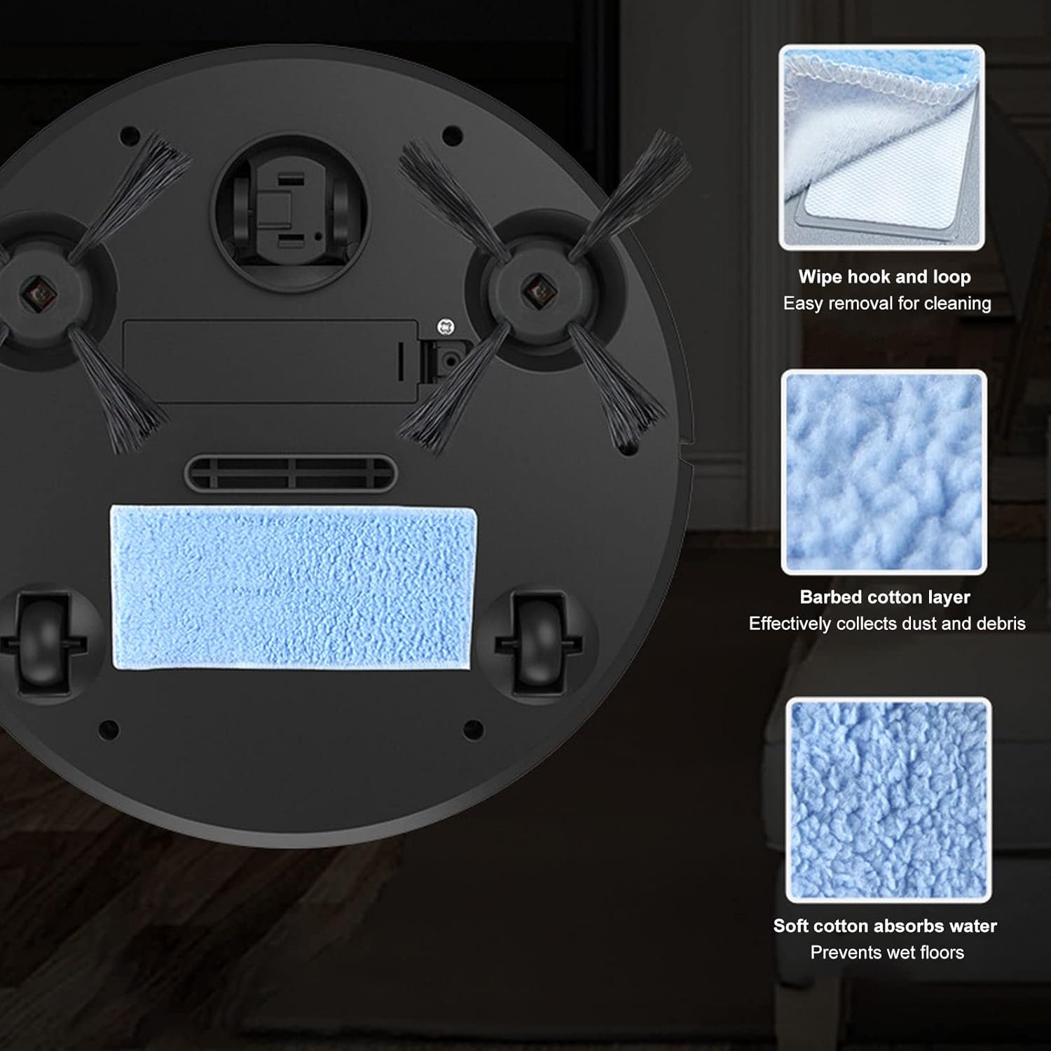 Aspirator robot 3 in 1, curatare podea, incarcare USB, eficient, silentios, multicolor