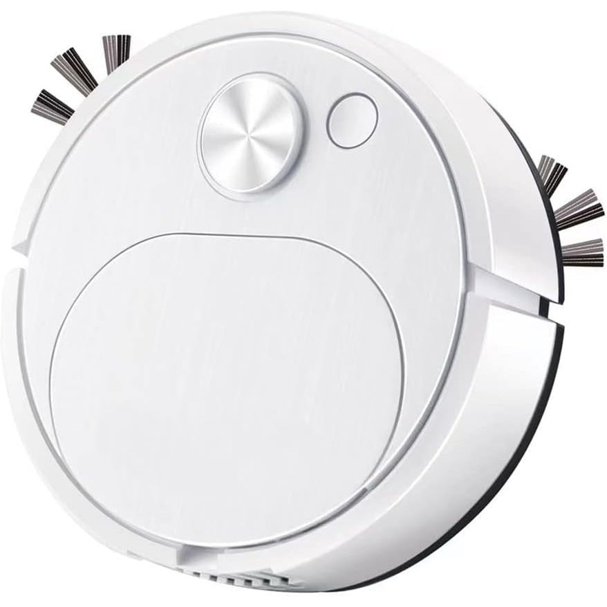 Aspirator robot, ABS, Mini USB, Curățare automată, Alb
