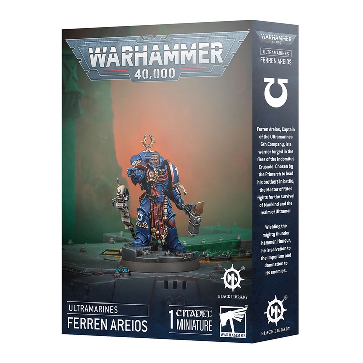 Настолна игра, Games Workshop, Warhammer Ultramarines - Ferren Areos, миниатюра, възрастни