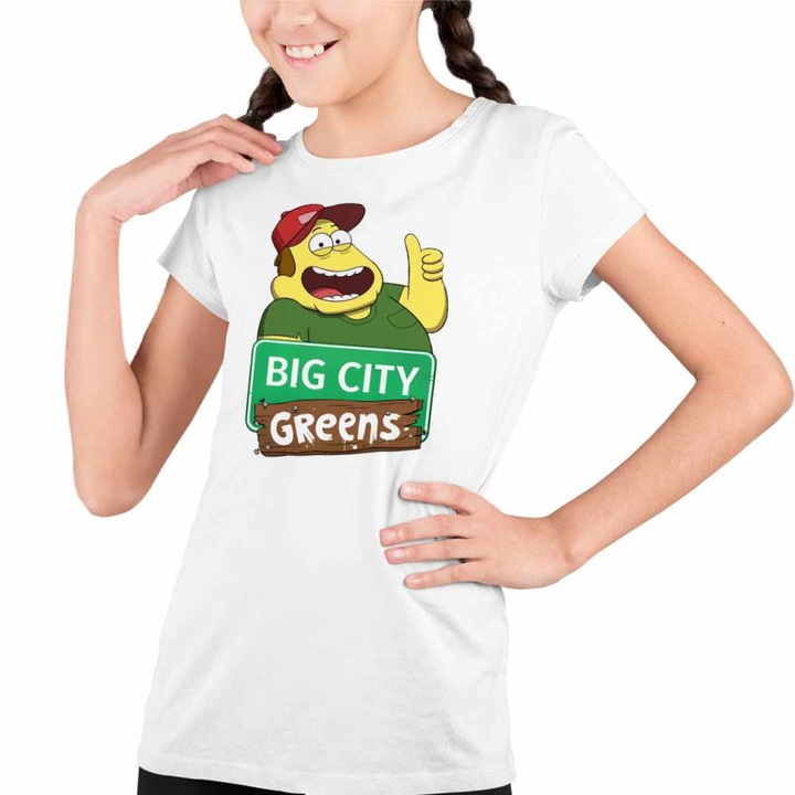 Tricou Copii Fete Bill Fermierul Familia Green la Oras, Fehér