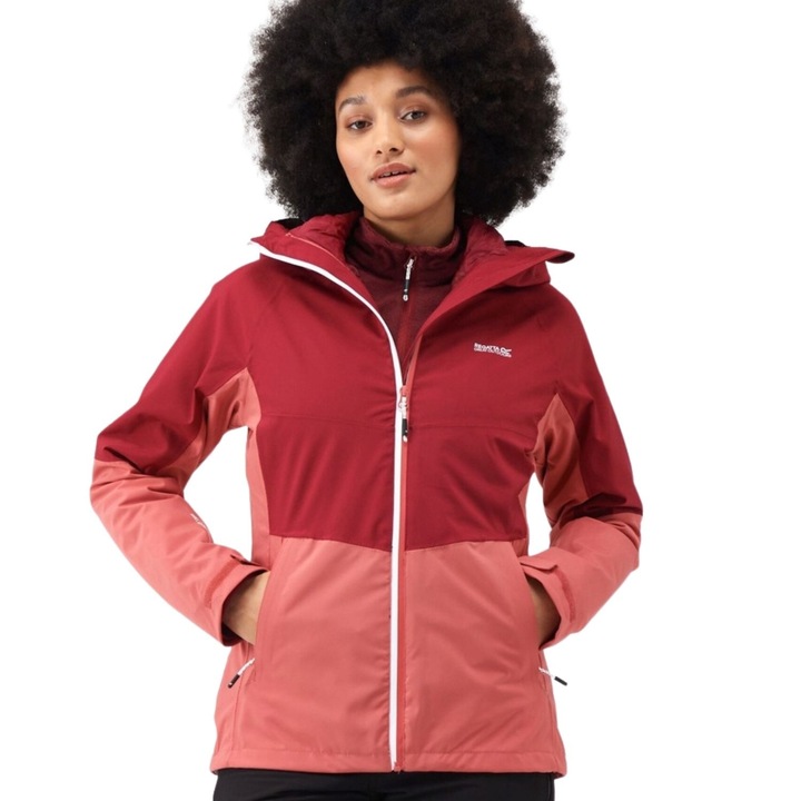 Дамско яке Regatta, водоустойчиво, розово/червено, полиамид, S INTL