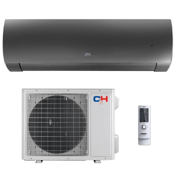 Aer condiționat, Cooper&Hunter, Daytona CH-S24FTXD-BL Inverter 24000BTU A+++/A++, Wi-Fi, Negru