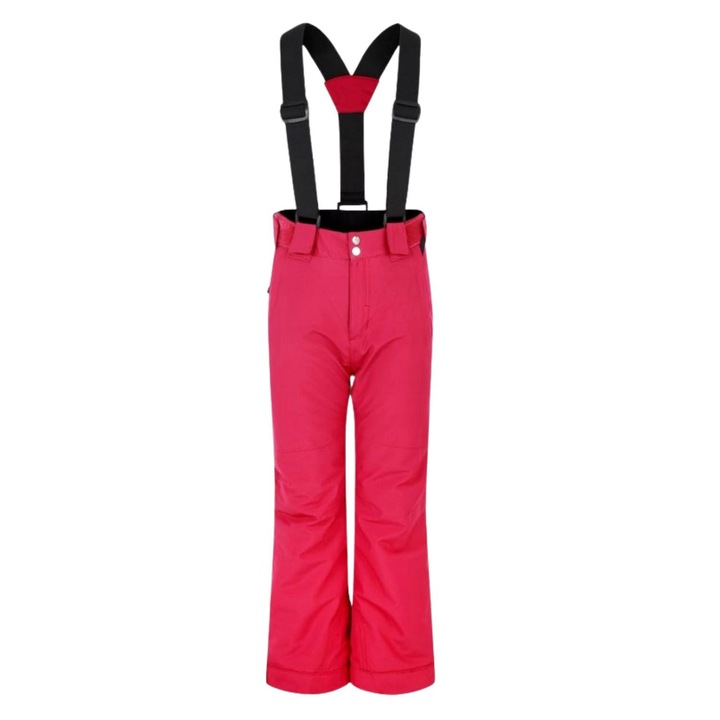 Pantaloni ski fete Dare2b, poliester, cu bretele, roz, 104 CM