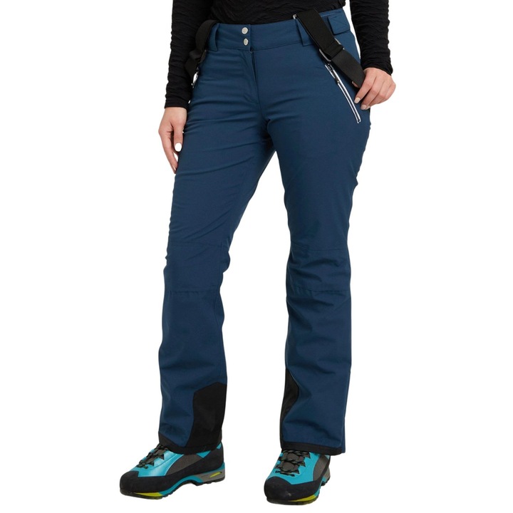 Pantaloni de schi dama Dare2b Effused II, impermeabili, albastri, din poliester reciclat, L INTL