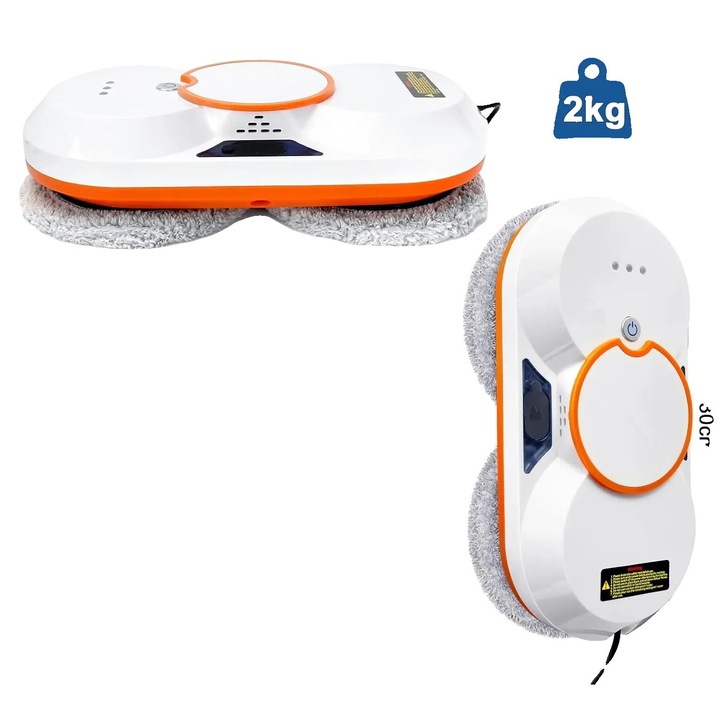 Робот за почистване на прозорци, 3800 Pa, интелигентна навигация, 60 мл, 2.5 кг, комплект