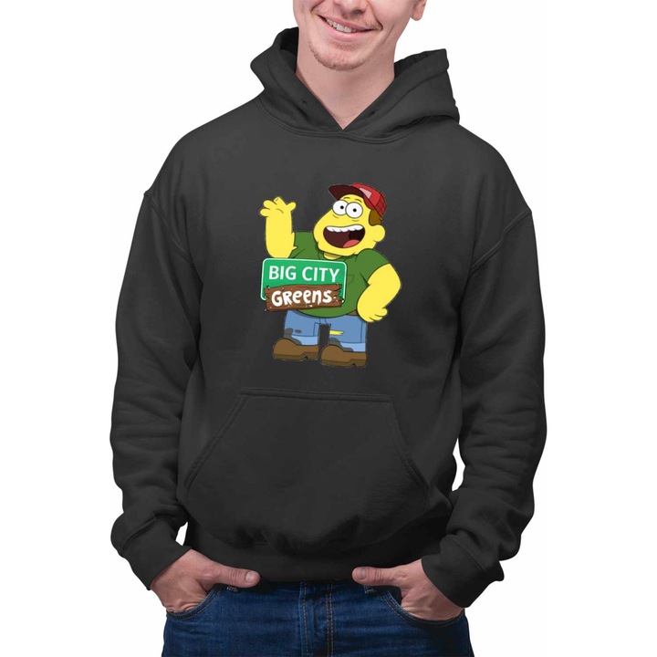 Hanorac Barbati Familia Green la Oras Bill CoolTrend, negru, marime 2XL