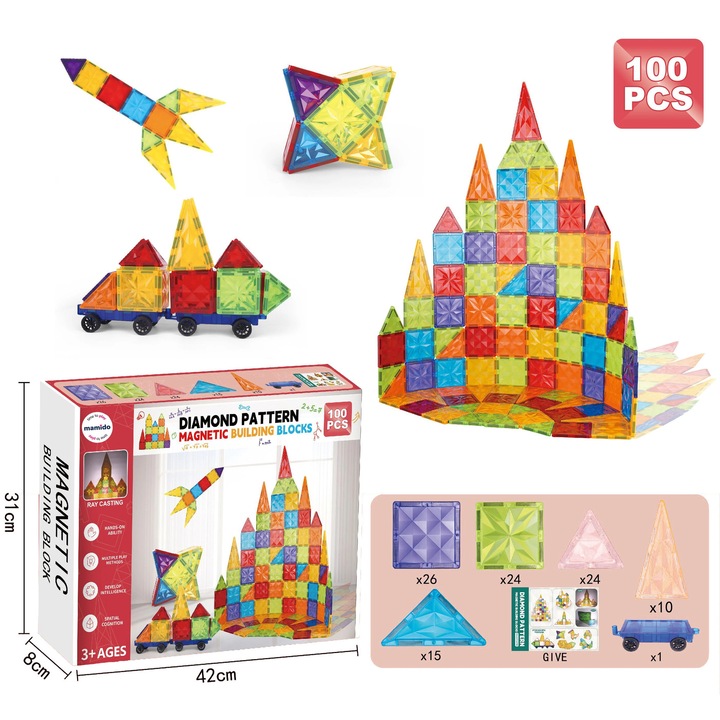 Mamido Диамантен конструктор 100 части MT1162