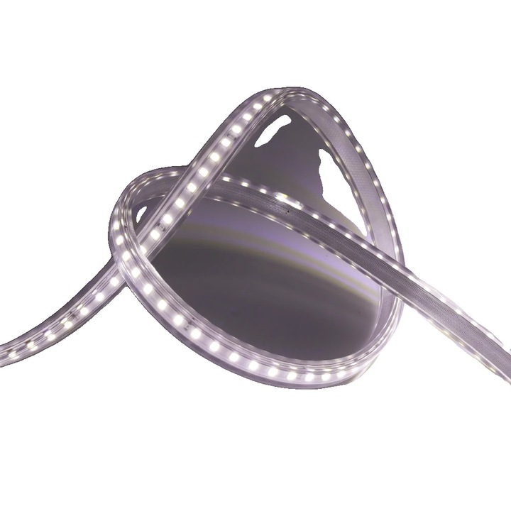 Banda LED, Waterproof, Instalare flexibila, Alb rece, 15m, Set