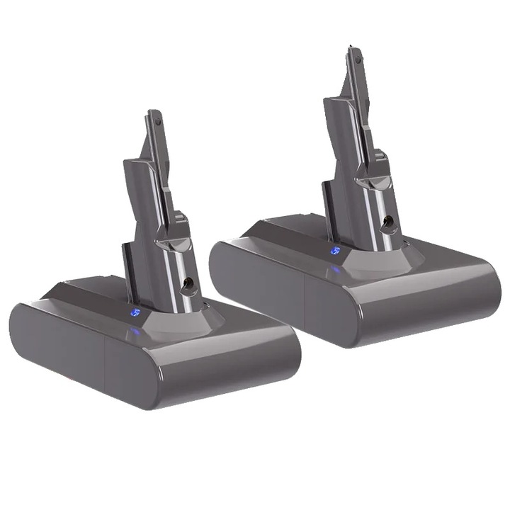 Baterie 8000mAh, compatibila cu aspiratoare V7, set 2 bucati, 21.6V