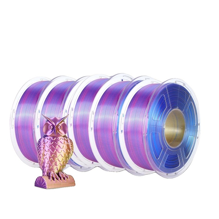 Филамент 3D PLA, живи цветове, 1.75 мм, комплект консумативи за 3D