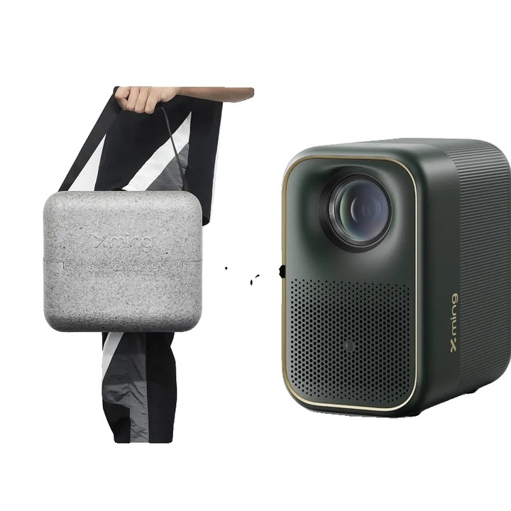 Videoproiector, design portabil, rezolutie inalta, 40-120 inch, 1920x1080 dpi, 500 ANSI Lumens, set limitat, priza EU