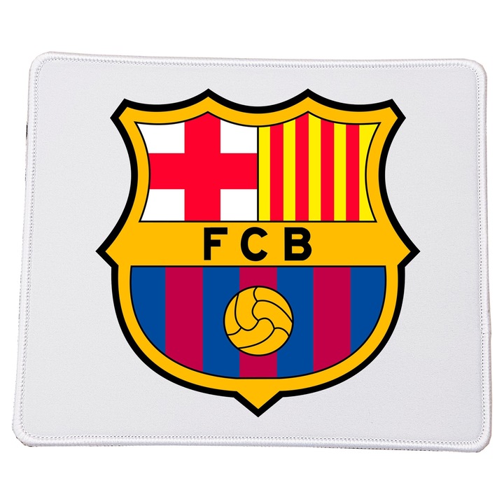 Mousepad Barcelona, 23x20 cm, material durabil, baza antiderapanta