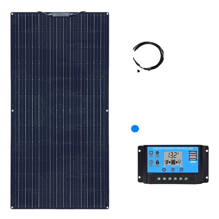 Panou solar flexibil, 120W, design usor, compatibil cu sisteme de 12V