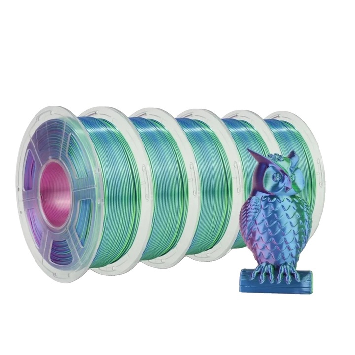 Filament 3D, többszínű, 1,75 mm, 335 m, TC kék zöld lila