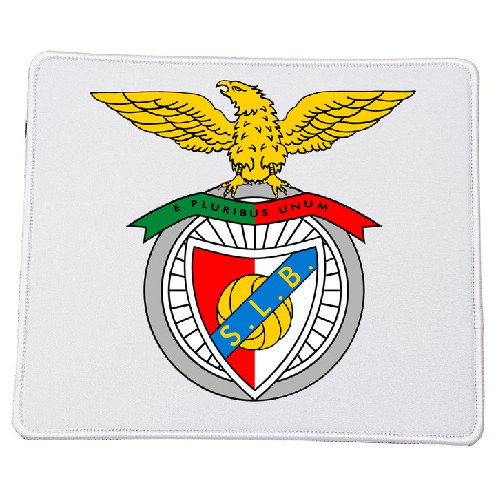Mousepad Benfica, 23x20 cm, material durabil, design echipa