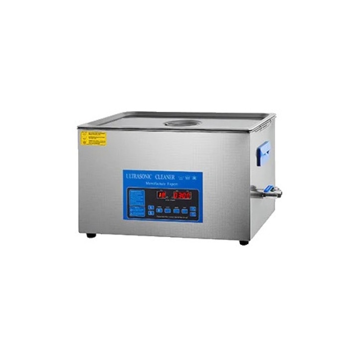 Aparat de curatare ultrasonic, 22L, constructie din otel inoxidabil, frecventa duala, capacitate de incalzire 500W