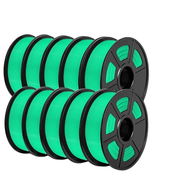 Filament 3D, PLA biodegradabil, compatibilitate ridicata, verde, 1.75mm, 1kg