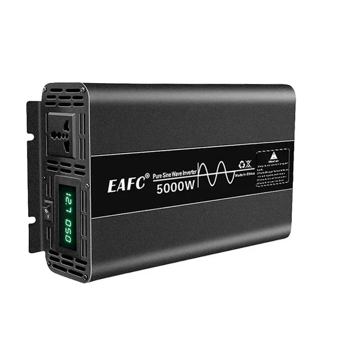 Инвертор за кола, 12V, 5000W, висока ефективност, надежден изход