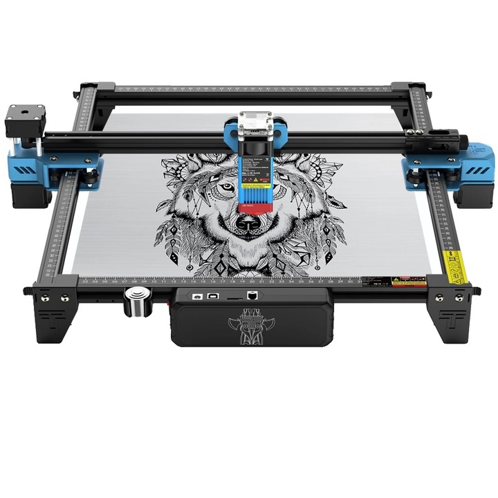 Masina de gravat laser, 10W, zona de gravare 300x300mm, compatibilitate cu diverse materiale, set 640W, priza EU