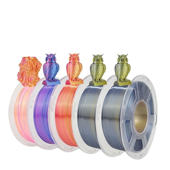 Filament 3D, SILK Dual Mix, 1.75mm, biodegradabil, 1 rola