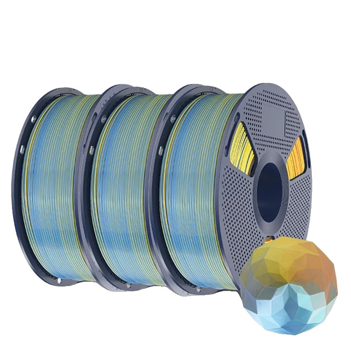 Filament 3D, multicolor, material PLA, 1.75mm, 1kg