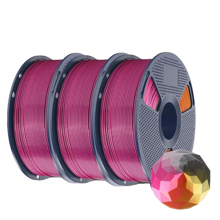 Filament 3D, multicolor, material PLA, 1.75mm, 1kg
