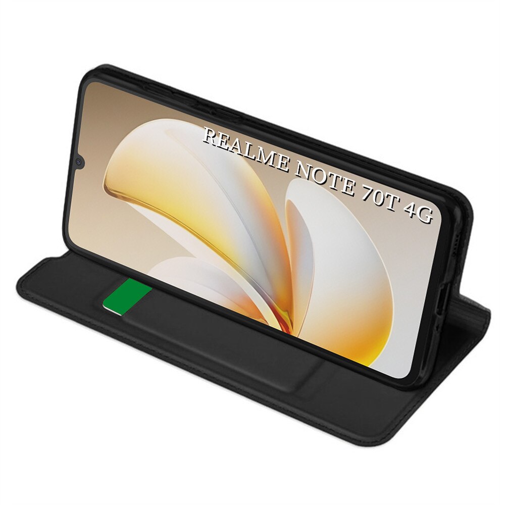 Husa pentru Realme Note 70T - Techsuit Magskin Book - Black