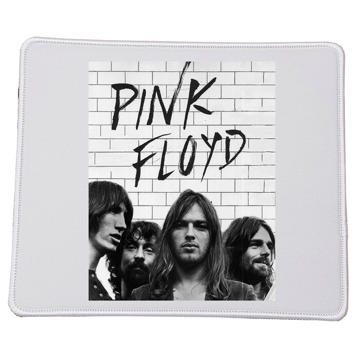 Mousepad Pink Floyd, rectangular 23x20cm, suprafata durabila, baza antiderapanta