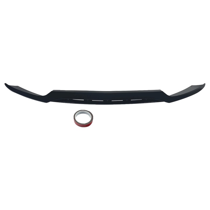 Első lökhárító spoiler, AMG stílus, fényes fekete, 172x11x42mm, beszerelési készlet, Mercedes-Benz C Class 2015-2018