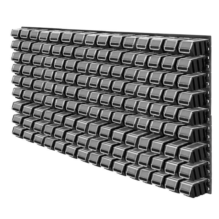 Szerszámtábla, 156x78 cm, tartós PP műanyag, moduláris felépítés, időjárásálló, készletben.