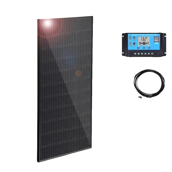 Panou solar, 150w 12v, design usor, dimensiuni 1045x550x25mm