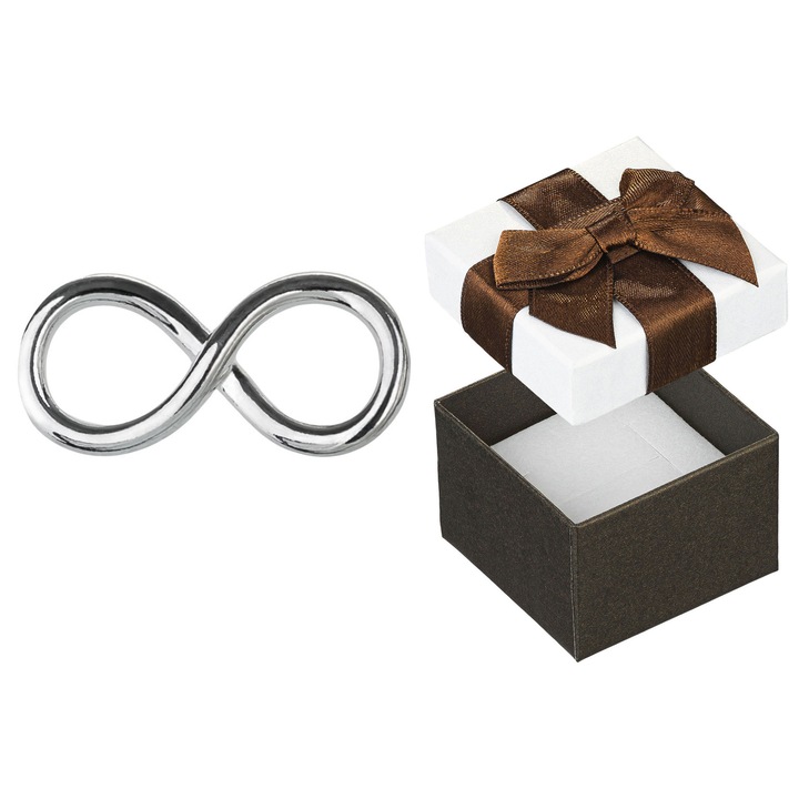 Pandantiv Infinity Siju, argint 925, design semn infinit