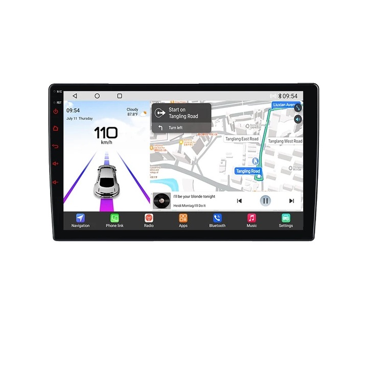 Мултимедия за кола V9 Pro, 9 инча, 6GB/128GB, GPS, смартфон интеграция