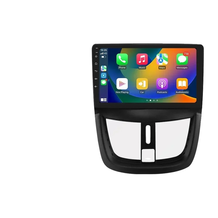 Sistem multimedia, display tactil, 9 inch, 50W x 4, memorie externa 256G, compatibil cu Peugeot 207 CC 2006-2015
