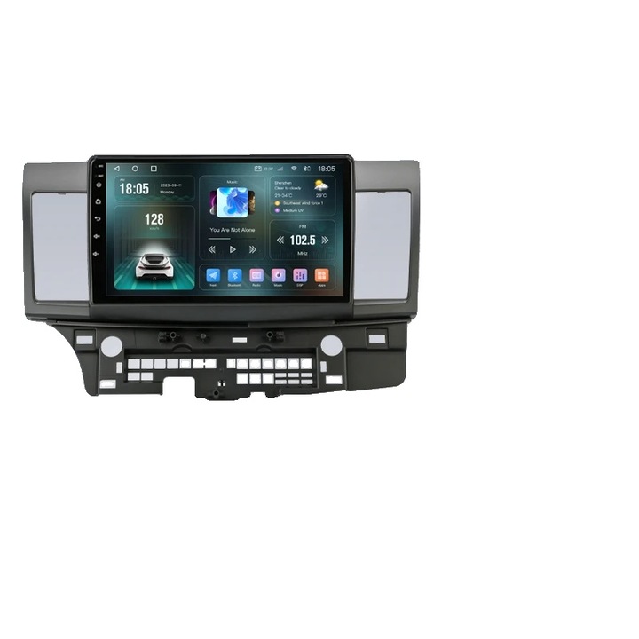 GPS navigációs rendszer, T10-B-Kamera-DVR, személyre szabható felület, 10.1", fém és műanyag