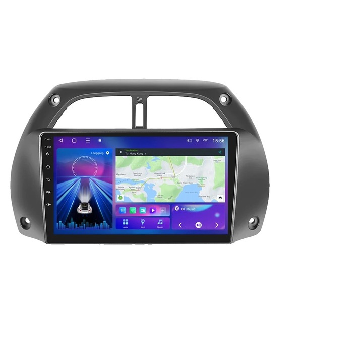 Sistem multimedia auto cu ecran dual, control vocal avansat, 2G-32G(4G), pentru Toyota RAV4 2001-2006