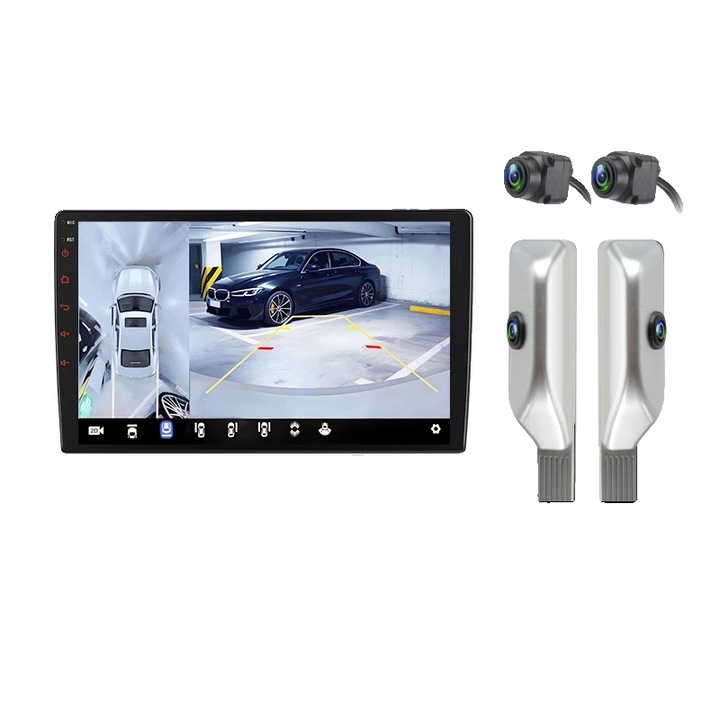 Радио мултимедия за кола, V9 Pro, 10 инча, 6GB 128GB, 360 Sliver, поддържа тъчскрийн, съвместимо със Skoda Yeti 2009-2014