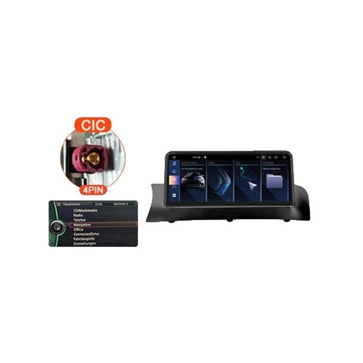 Sistem multimedia auto, navigatie, HPL-CIC-2G64G, 12.5", 4G RAM, suport GPS, control volan