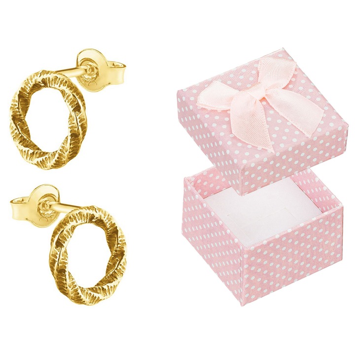 Cercei Siju, aurii, 10mm, set