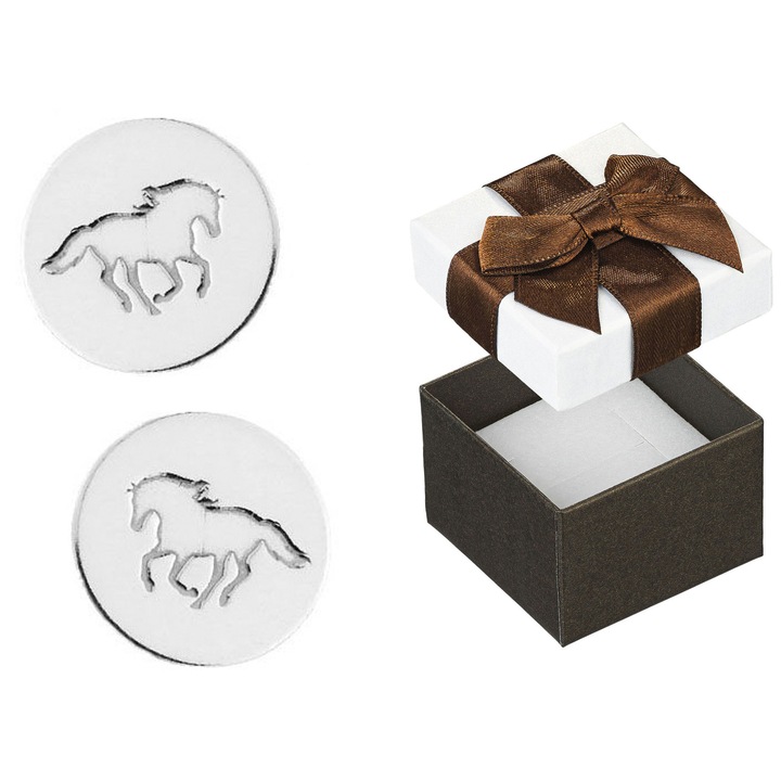 Cercei dama Siju, model cal, 8mm, argint