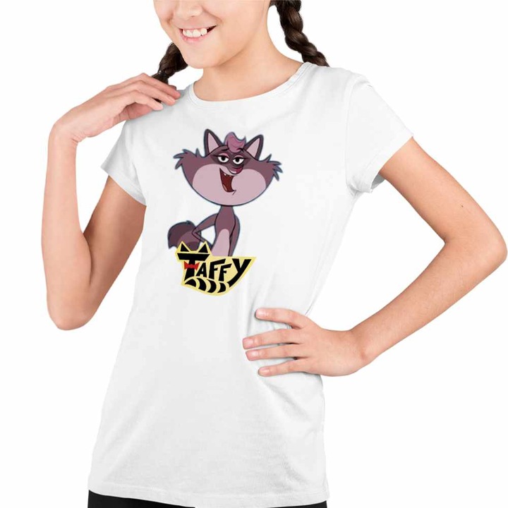 Tricou Copii Fete Taffy Mish Desen Animat, Fehér