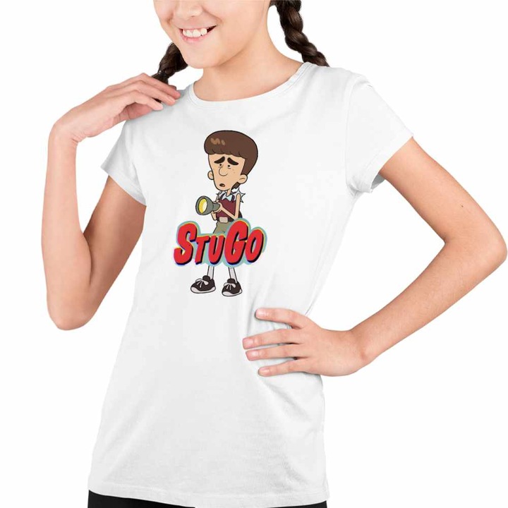 Tricou Copii Fete StuGo Chip Tabara de Vara, Fehér