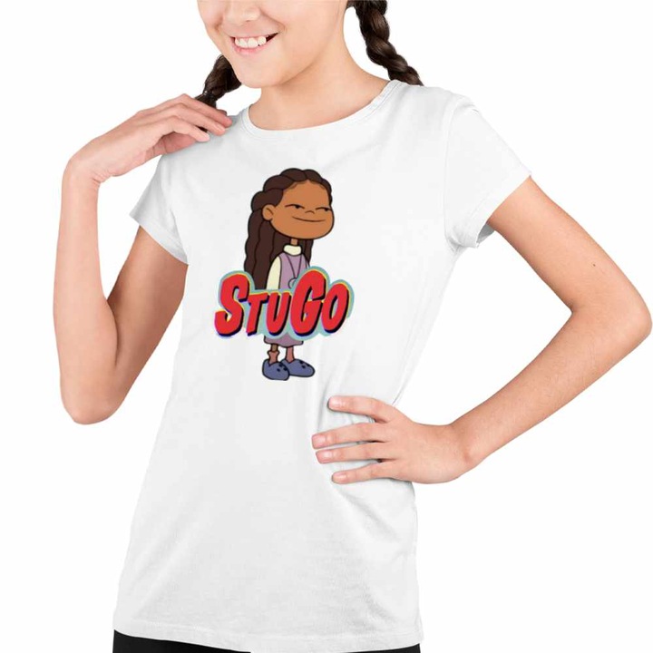 Tricou Copii Fete StuGo Francis Consiliu Elevi, Fehér